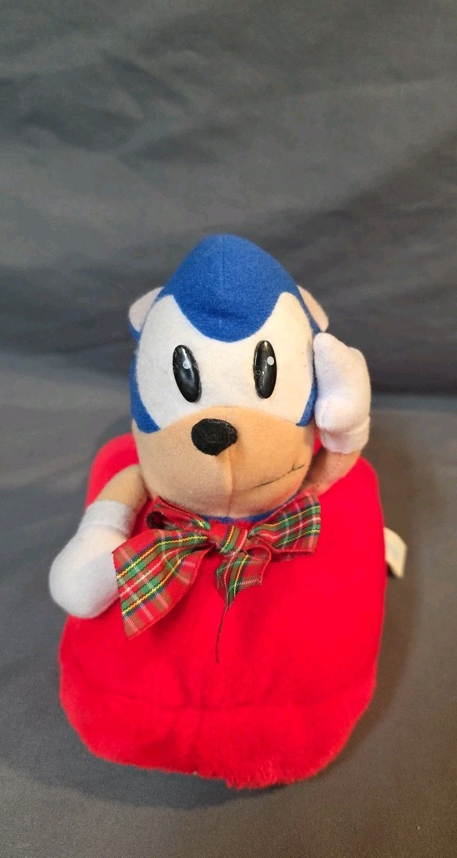 SAOLA Peluche ciabatta NATALE SONIC THE HEDGEHOG 1994 UNA SOLA PANTOFOLA