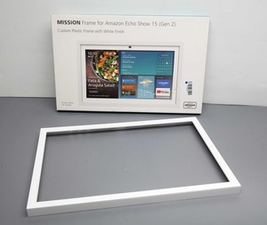 Mission Amazon Echo Show 15 Frame - White