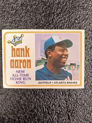 1974 Topps Home Run King Hank Aaron #1