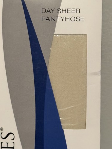 NEW Catherines Pantyhose Day Sheer Nylons Ribbed Panty Linen Beige Plus Size F - Picture 3 of 6