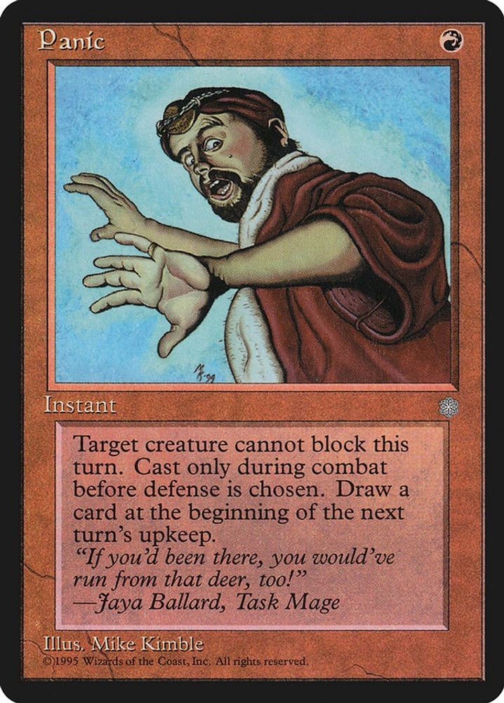 1995 Magic: The Gathering: Ice Age - Panic (#212, Common, Near Mint)