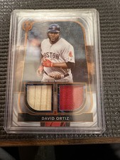2022 Topps Tribute - Dual Relics David Ortiz #DR-DO Orange /25 (MEM)