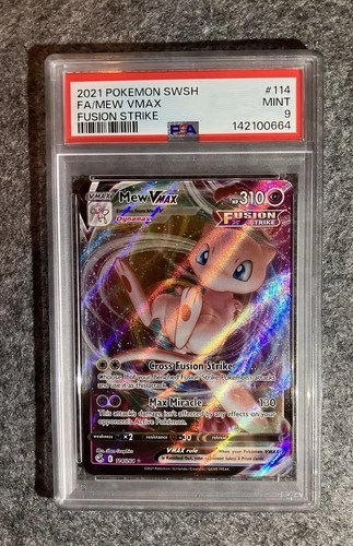 Pokemon TCG PSA 9 Mew VMAX 114/26 Fusion Strike