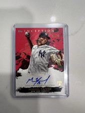 Topps 2021 Inception Rookie Autograph Miguel Yajure #RESA-MY Red /75 Yankees RC