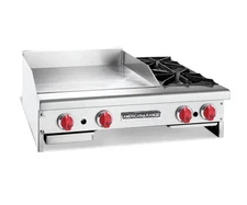 American Range Countertop 36" Gas 24" Griddle/ Open Burner Combination Unit