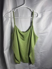 Women's Lane Bryant Green Camisole Size 18/20 plus layer essential chic apple