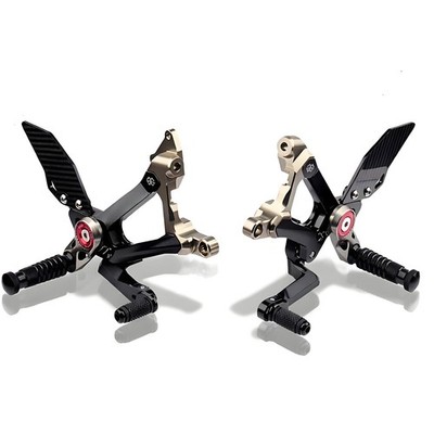 Adjustable Rearsets FootPegs carbon fiber For Ducati Panigale V4 V4S V4R 18-24