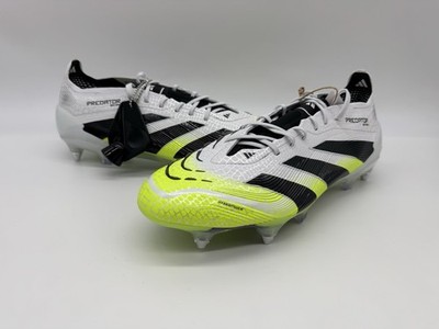 Men s Size 9 Adidas Predator Elite SG JI1067 White Green Soccer Cleats Futbol
