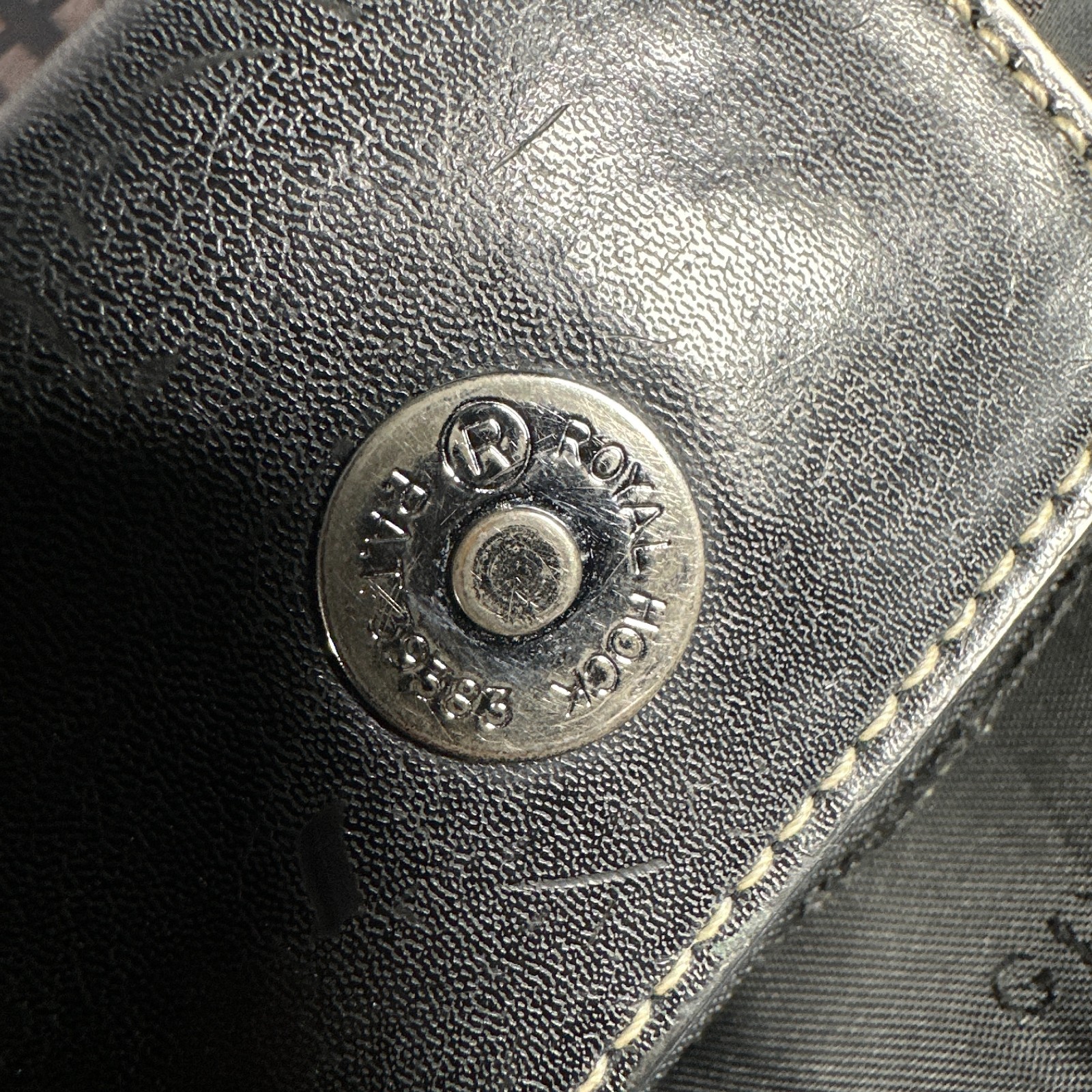 Vintage Givenchy Handbag Black Cloth Tote Shoulder Bag Silver Charm 90s image 3