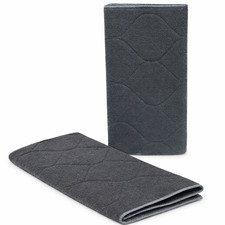 2 Pack Microfiber Dish Drying Mats 15x20 Printed  Solid Absorbent Gray