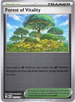 Forest of Vitality Mega Evolution 117/132 Reverse Holo Pokemon TCG NM