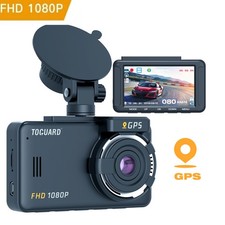TOGUARD 1080P GPS Car Front Dash Cam Dashboard Video Recorder Parking Monitor