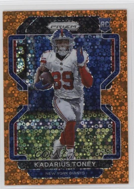 2021 Panini Prizm Rookie Orange Disco Prizm Kadarius Toney #342 16wc