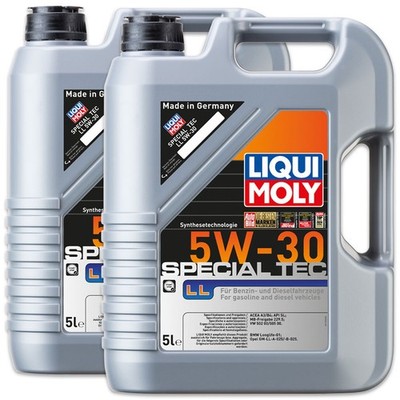2x LIQUI MOLY 1193 Special Tec LL 5W-30 Motorenöl Motor Öl Leichtlauf Motoröl 5L
