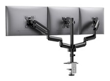 HUANUO Triple Monitor Mount for 13-27 inch Computer Screens, Gaming 3 Monitor