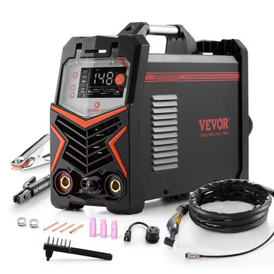 3 in 1 Tig/Stick/Clean Welder 205 Amp Digital Arc Welding Machine 110/220-Volt A