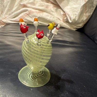 Hermetic Glass Volkswagen VW Beetle Cookie Jar Candy Canister Made Italy Vintage