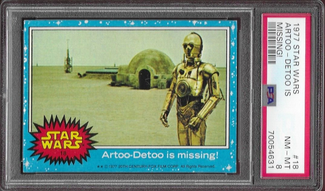 1977 Topps Star Wars #18 Artoo-Detoo is Missing PSA 8 NM/MINT