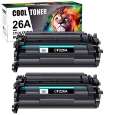 2 PACK For HP 26A CF226A Black Toner Cartridge LaserJet M402n M426FDW NEW