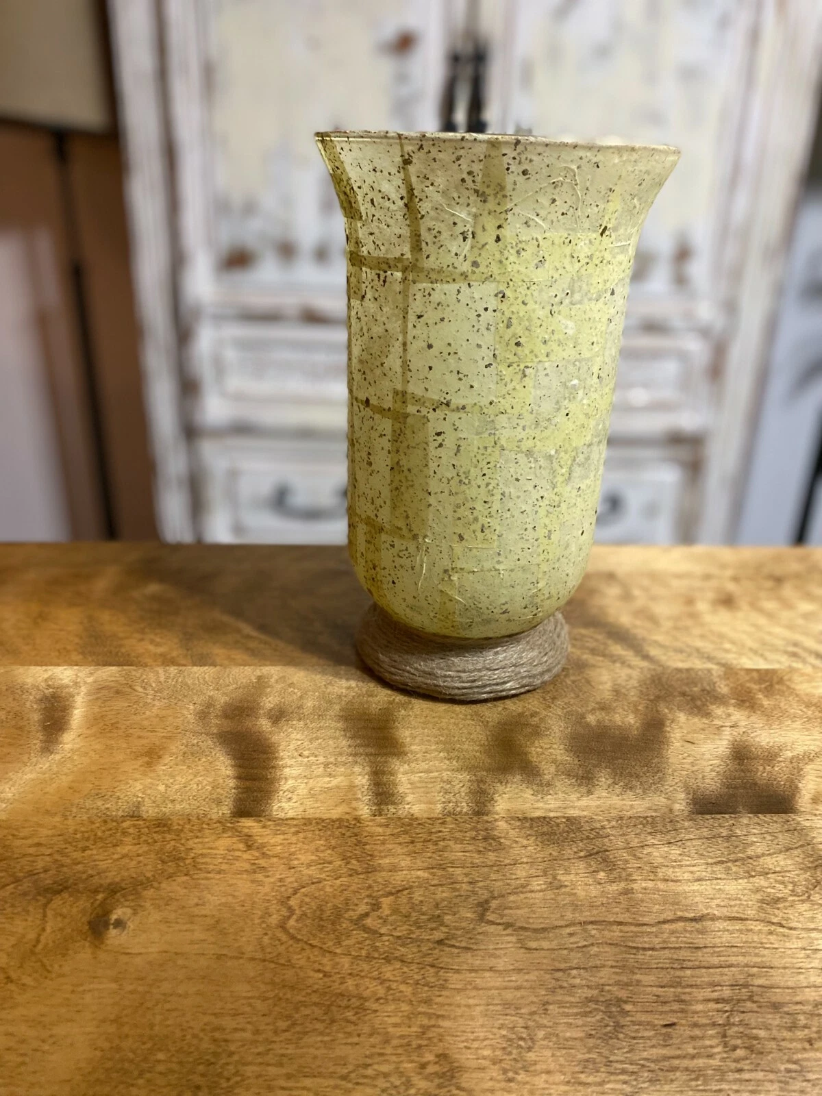 Faux Stone Hurricane Vase, Hurricane Vase, Vases, Home Decor, Decorative Accents