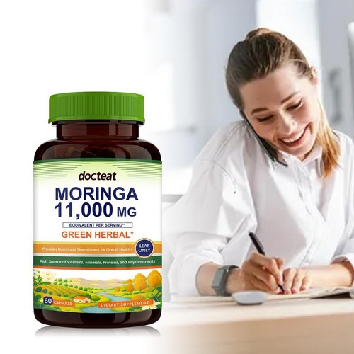 Moringa Capsules 11000MGMoringa SupplementGreen Moringa Care 60 Capsules Hot - Picture 2 of 16
