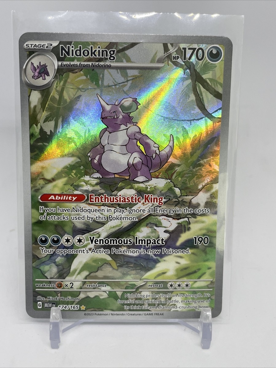 Nidoking illustration Rare 174/165 English Scarlet & Violet