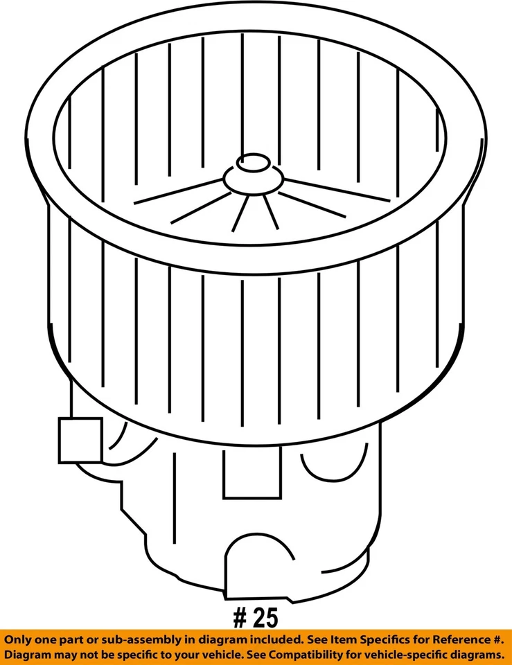 Motor soplador de climatización delantero usado se adapta a: BMW 650I 2013 delantero grado A Foto 4 de 4