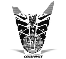 Sled Hood Graphic Decals Stickers For Polaris PROR, RMK, Rush 2011-2016 CNSPCY W