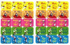 DR SEUSS Cat in the HAT Reward Stickers 2 NEW Sheets Good Job  Well Done 