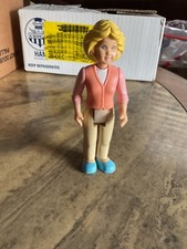 VTG Little Tikes Loving Family Grand Mansion Dollhouse Mom Blond Blue Eyes
