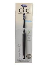 Oral-B Clic Manual Toothbrush In Onyx Black With Magnetic Brush Holder