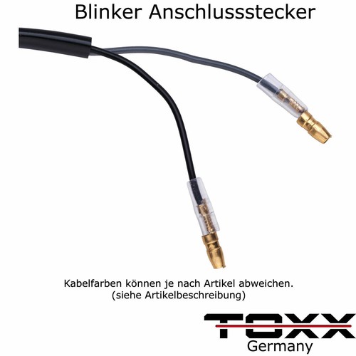 ToXx LED Mini Intermitente Juego Negro Certificado E Delant. Trasero Moto Atv - Imagen 4 de 4