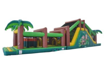 Hindernisbahn Dschungel 18m, Hüpfburg, inflatable, aufblasbar, bouncy castle