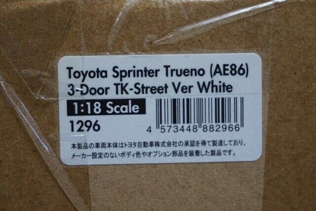 Ig1296 1/18 Toyota SPRINTER Trueno (ae86) 3door Tk-street Ig1296 1/18 Toyota SPRINTER Trueno (ae86) 3door Tk-street