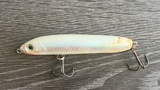 4''inch Rapala Skeeter v 10 White/Red 3D Multi Color Top Water Fishing Lure