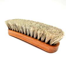 Four Seasons Professional Shoe Shine Buff Brush - 100% Horsehair 8" Long BLONDE