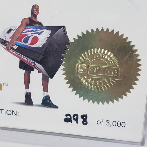 1993-94 Skybox Premium Pepsi Shaq Attaq Cards Limited Edition Printed Autograph - Picture 2 of 8