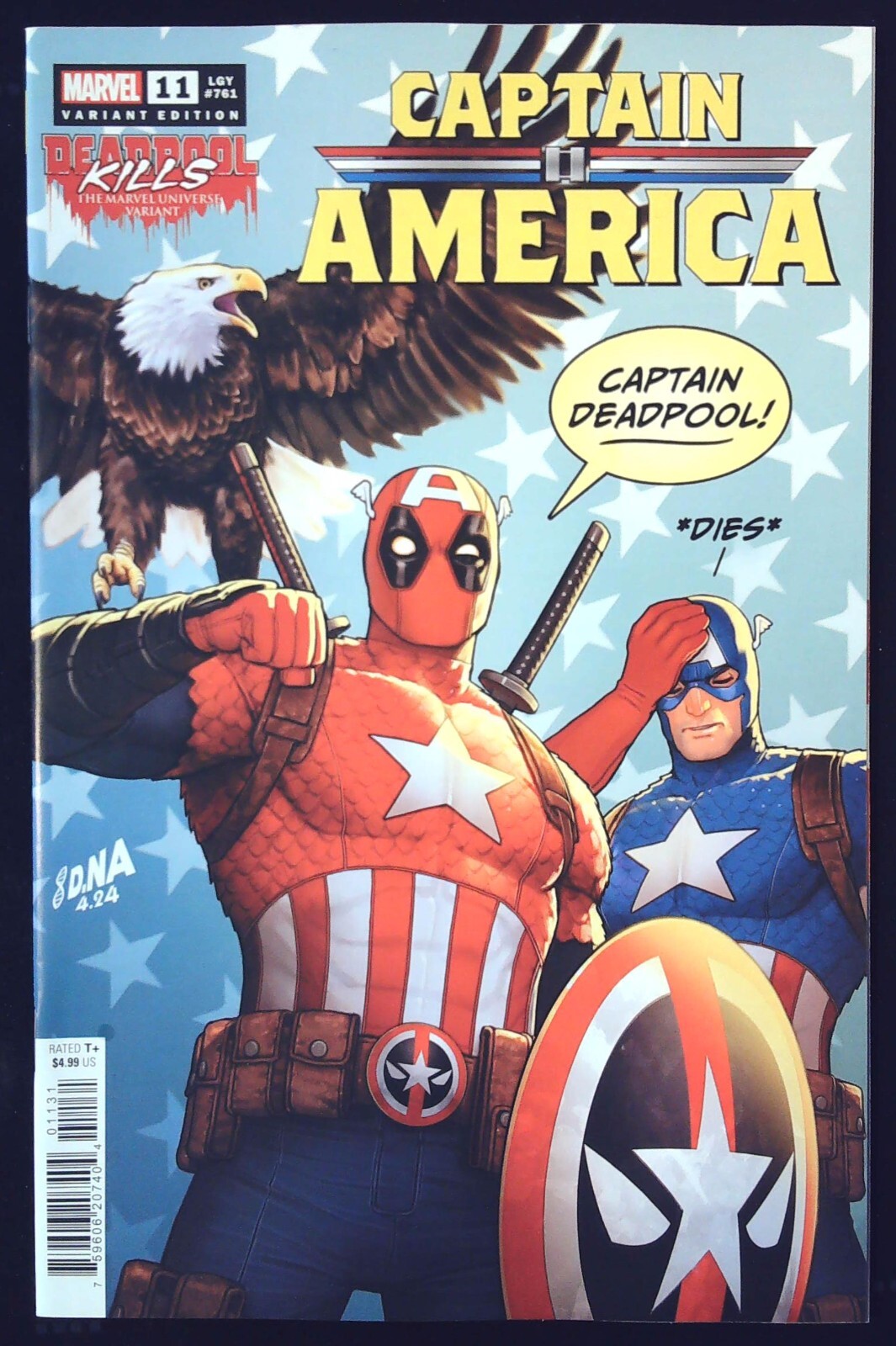 CAPTAIN AMERICA (2023) #11 - Deadpool Kills The Marvel Universe Variant - New
