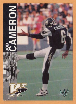 Bob Cameron 1995 REL CFL card #221 Winnipeg Blue Bombers  Acadia Axemen