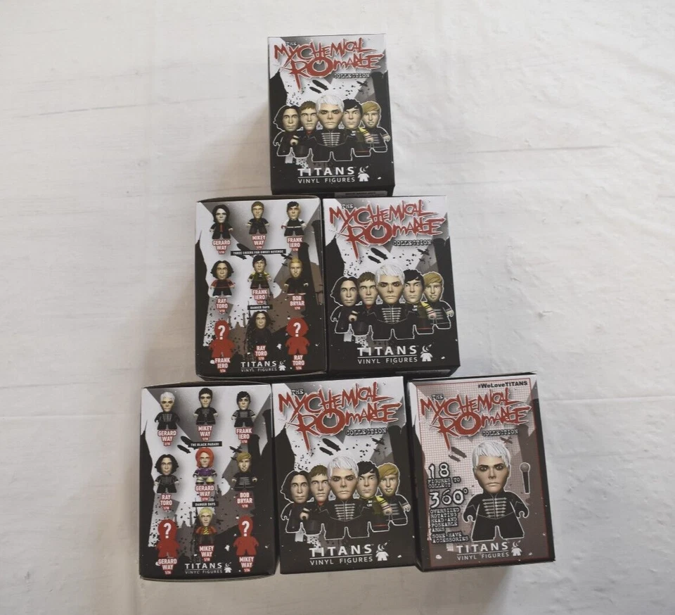 Figura de vinilo 6 piezas MCR 2017 Titans The My Chemical Romance caja ciega 3" Foto 2 de 4