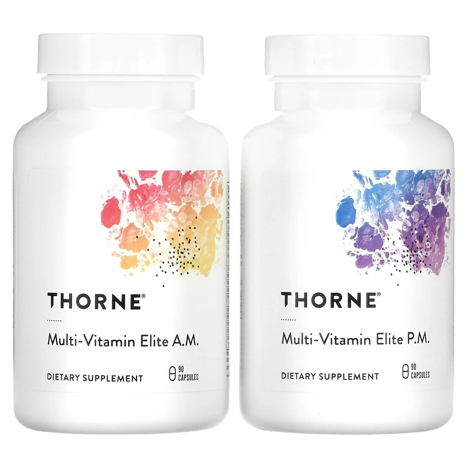Thorne Multi-Vitamin Elite A.M. & P.M. 2 Bottles 2x90 Caps  