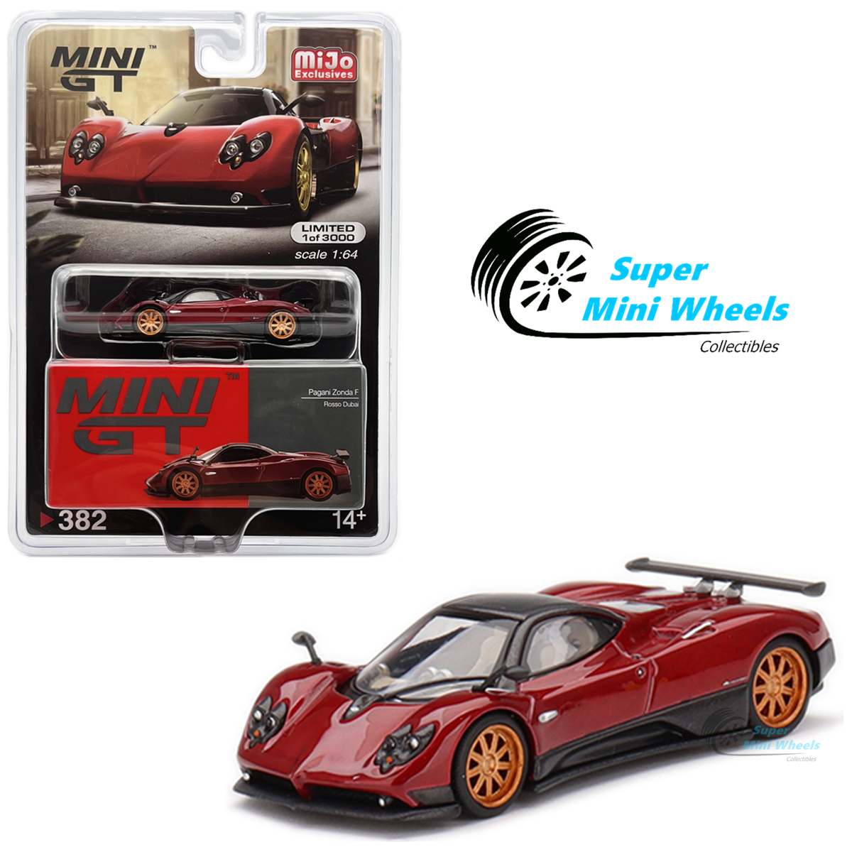 MINI GT 1/64 パガーニ ゾンダ F ロッソドバイ 382 左H Mini GT 1:64 Pagani Zonda F Rosso Dubai #382 | eBay