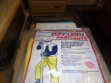 TINGLEY Tuff-Light Rain Pant Yellow Series 3000 Vintage Size S Made in USA