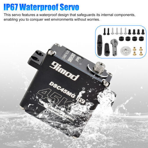 45KG Gear Digital Servo 25T Arm HIGH TORQUE & SPEED for 1/10 RC Control DSC45MG - Picture 4 of 10