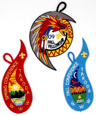 2009 Event Set Takoda Lodge 146 Patches Glacier's Edge Council Wisconsin WI OA