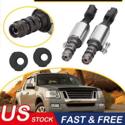 VCT Camshaft Timing Solenoid Valve Bolt Seals 04-14 Ford 4.6L 5.4L Pair