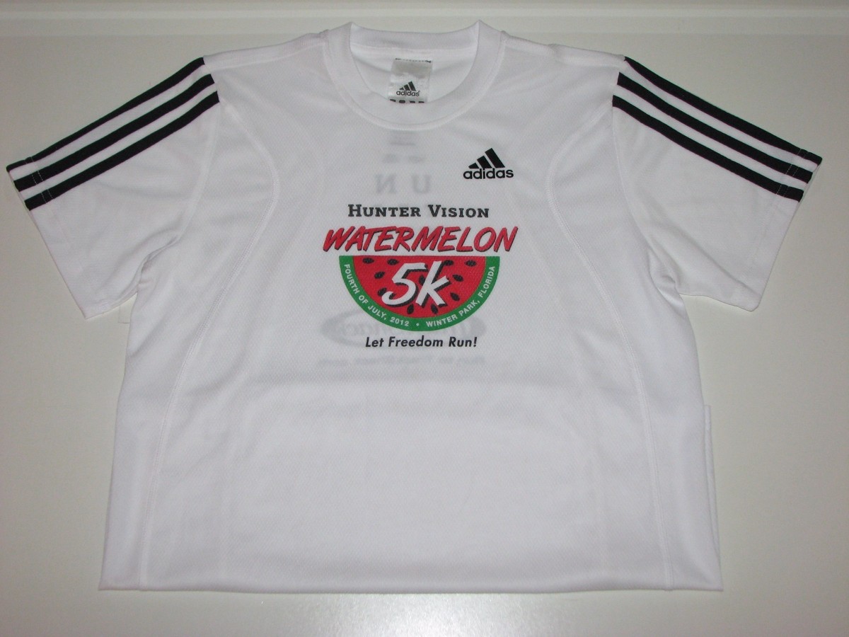 Adidas Hunter Vision Watermelon 5k Running Shirt sz XS, Extra