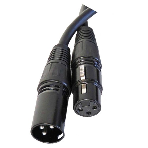 Par de cables de DJ estéreo hembra blindados XLR de 3 pines REAN para altavoz PA de 50 pies - Imagen 19 de 19