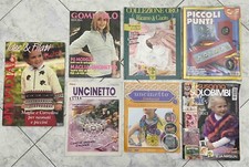 riviste maglia ricamo uncinetto, da collezione, in buone condizioni.
