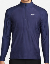 Nike Golf Men  s Dri-Fit ADV 1/4 Zip Pullover Sz Large Navy Blue DR5281-410 120